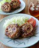 ボリューム満点♪蓮根のはさみ焼き