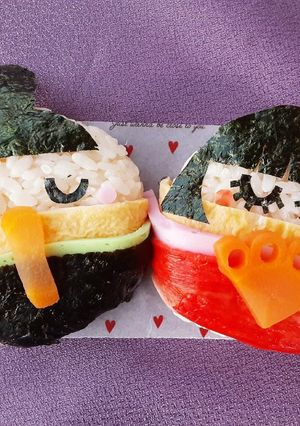 かわいい♪お雛様おにぎり-レシピのメイン写真