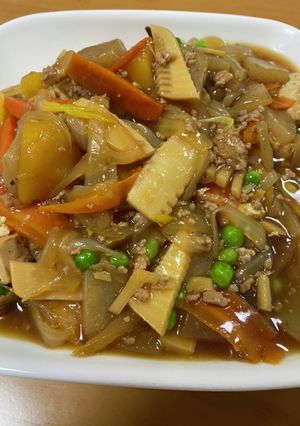大人の給食☆生揚げのそぼろ煮-レシピのメイン写真
