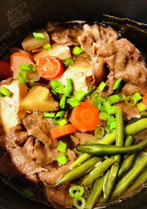 炊飯器にお任せ　ご飯のお供に　肉豆腐♡-レシピのメイン写真
