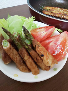 簡単!アスパラの豚ロース巻き-レシピのメイン写真