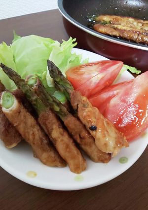 簡単!アスパラの豚ロース巻き-レシピのメイン写真