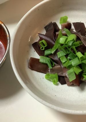 生センマイが食べたい人、生キクラゲで我慢-レシピのメイン写真