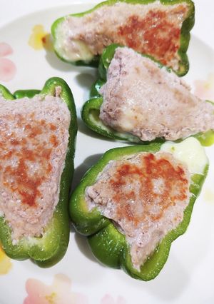ピーマンのチーズ肉詰め-レシピのメイン写真