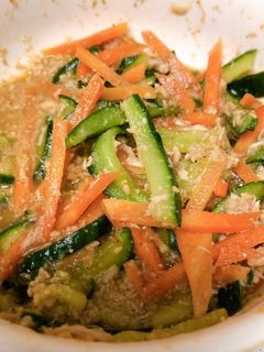 簡単!きゅうりとツナの胡麻和え-レシピのメイン写真