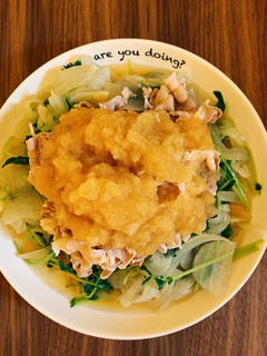 たまねぎと豆苗の豚しゃぶサラダ-レシピのメイン写真