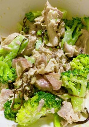 簡単！蒸し鶏とブロッコリーのマヨポン和え-レシピのメイン写真