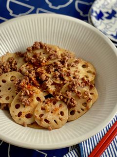 *れんこんとしょうが、ひき肉のきんぴら*-レシピのメイン写真