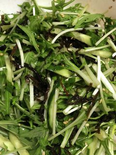 水菜の塩昆布サラダ-レシピのメイン写真