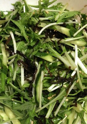 水菜の塩昆布サラダ-レシピのメイン写真