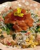 ♡舞茸入寿司ご飯のごちそう海鮮ちらし寿司