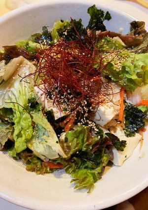 コリアン　チョレギサラダ　豆腐と韓国海苔-レシピのメイン写真