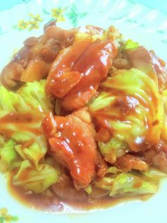 鶏と新キャベツの甘辛ニンニク醤油炒め-レシピのメイン写真