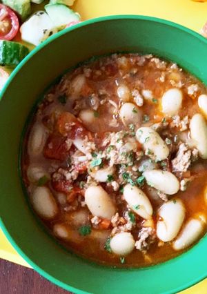 余ったミートソースでチリコンカンスープ-レシピのメイン写真