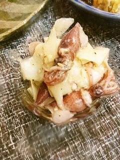 大根皮とホタルイカの酢味噌サラダ仕立て-レシピのメイン写真