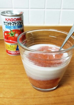 程よい酸味で飲みやすい甘酒トマトジュース-レシピのメイン写真