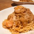 海老とツナのトマトクリームパスタ