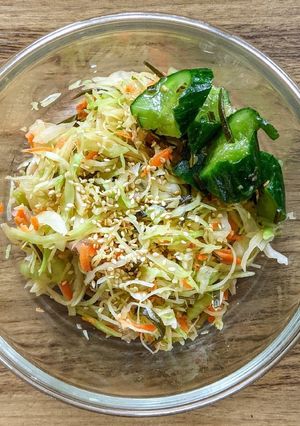 キャベツと野菜の味付けサラダ-レシピのメイン写真