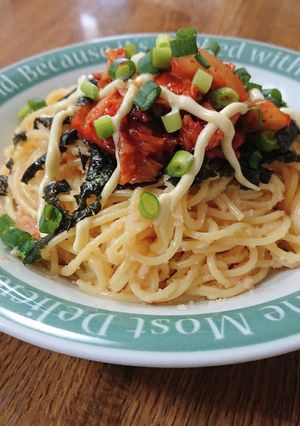 たらこキムチマヨネーズパスタ-レシピのメイン写真