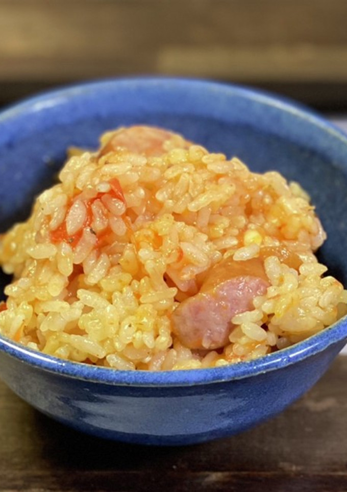 トマトとソーセージの炊き込みご飯-レシピのメイン写真