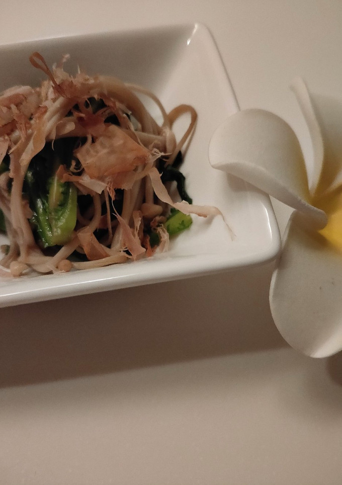 レンつく副菜♡春菊とえのきのお浸し-レシピのメイン写真