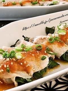 にらの肉巻きレンジ蒸し-レシピのメイン写真