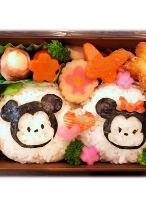 簡単キャラ弁_φ( ̄ー ̄ )<横着編>-レシピのメイン写真