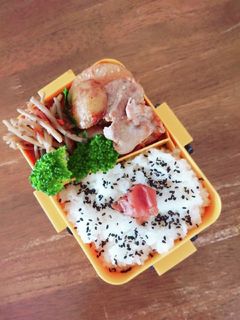 新じゃがと豚肉の味噌炒め弁当♪-レシピのメイン写真