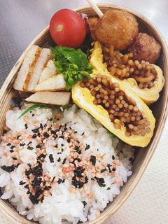 菜の花おひたし弁当-レシピのメイン写真