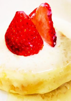 ふわふわ♪いちごの甘酒ソースかけ-レシピのメイン写真