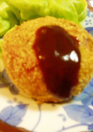畑のジャガイモでコロッケ作り-レシピのメイン写真