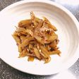 新わかめの茎とはちみつ梅の佃煮