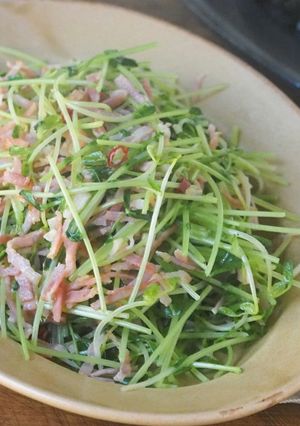 簡単♪豆苗のペペロンチーノ風-レシピのメイン写真