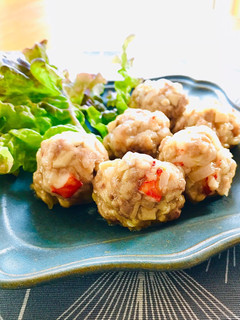 皮要らず*エビと豚のお団子シュウマイ-レシピのメイン写真