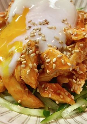 鶏むね肉のユッケ風-レシピのメイン写真