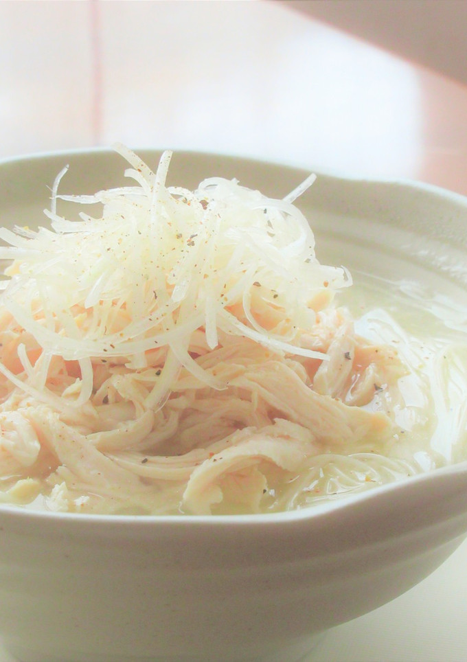 鶏ささみのだしが美味しい！簡単にゅうめん-レシピのメイン写真