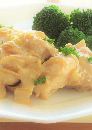 〖 鶏もも肉のレモンクリームソース 〗-レシピのメイン写真