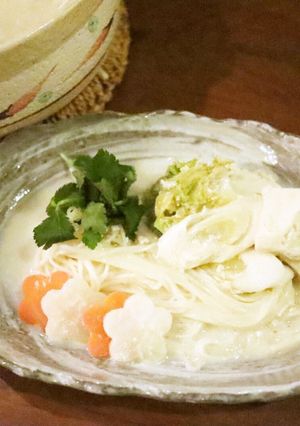 そうめんで豆乳湯豆腐-レシピのメイン写真