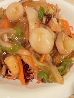 皿うどん風あんかけパスタ-レシピのメイン写真