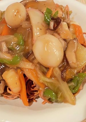 皿うどん風あんかけパスタ-レシピのメイン写真
