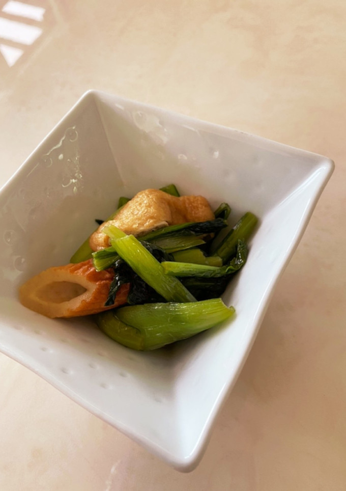 小松菜と薄揚げの炒め煮-レシピのメイン写真