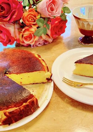 簡単☆バスク風マスカルポーネチーズケーキ-レシピのメイン写真