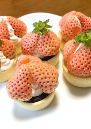 ⭐️3種の淡雪いちごのタルト⭐️-レシピのメイン写真