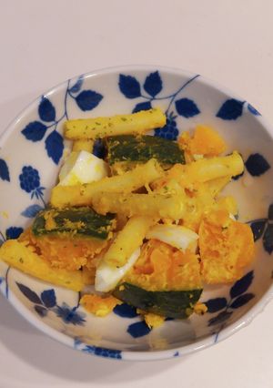 カボチャとマカロニとゆで卵のマヨサラダ-レシピのメイン写真