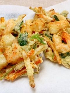 シバエビとヒオウギのかき揚げ-レシピのメイン写真