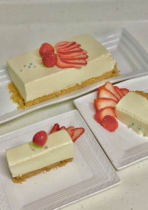 簡単あっさり　レモン入りレアチーズケーキ-レシピのメイン写真