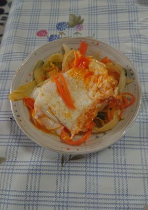 野菜カルボナーラ-レシピのメイン写真