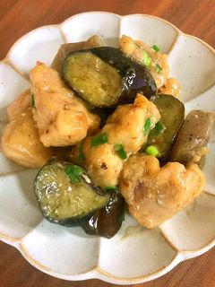 鶏肉とナスのポン酢マヨ炒め★-レシピのメイン写真