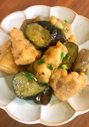 鶏肉とナスのポン酢マヨ炒め★-レシピのメイン写真