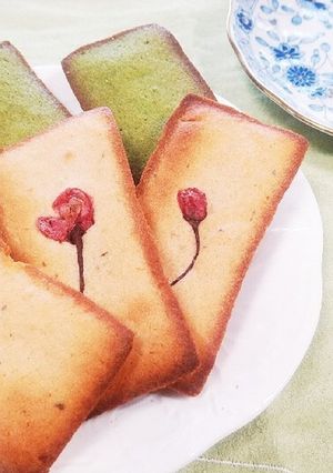 春のフィナンシェ2種～桜と抹茶-レシピのメイン写真